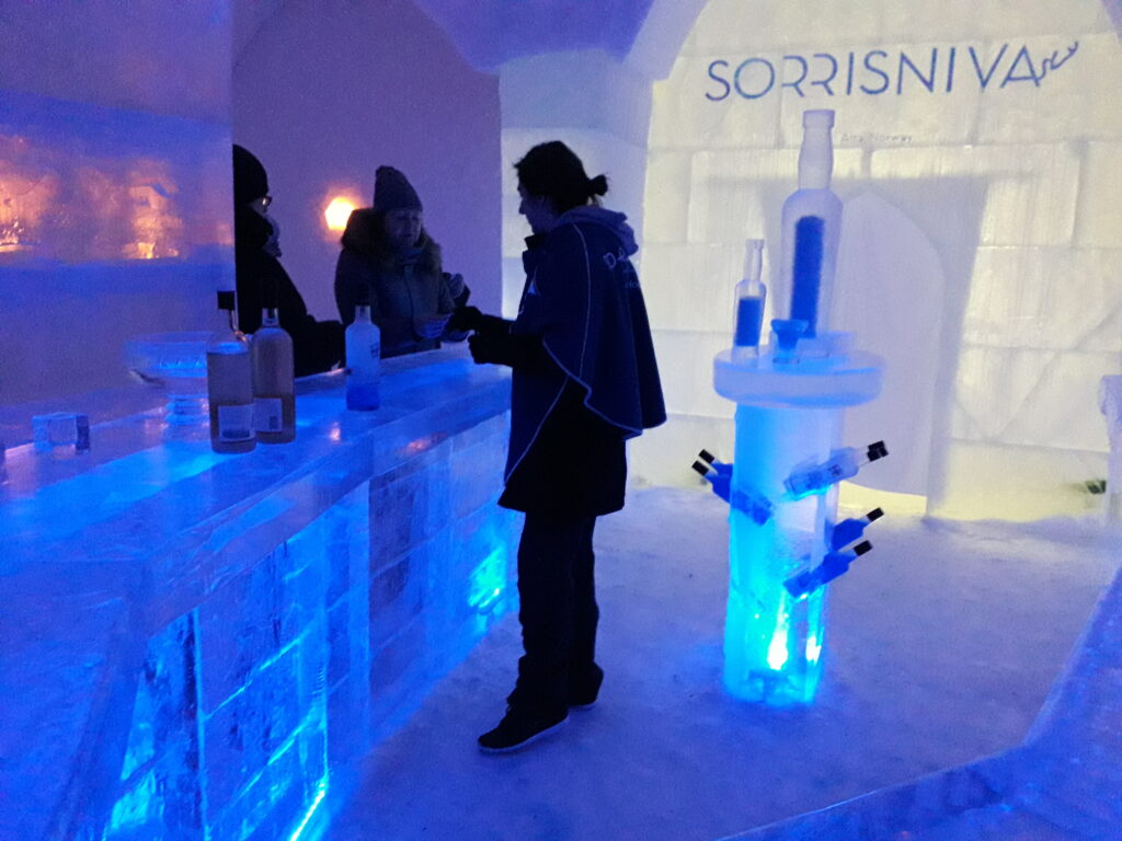 ice bar στο Sorrisniva hotel στην Άλτα