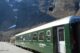 Πράσινο βαγόνι από το διάσημο τρένο Flamsbana στον σταθμό του Flam
